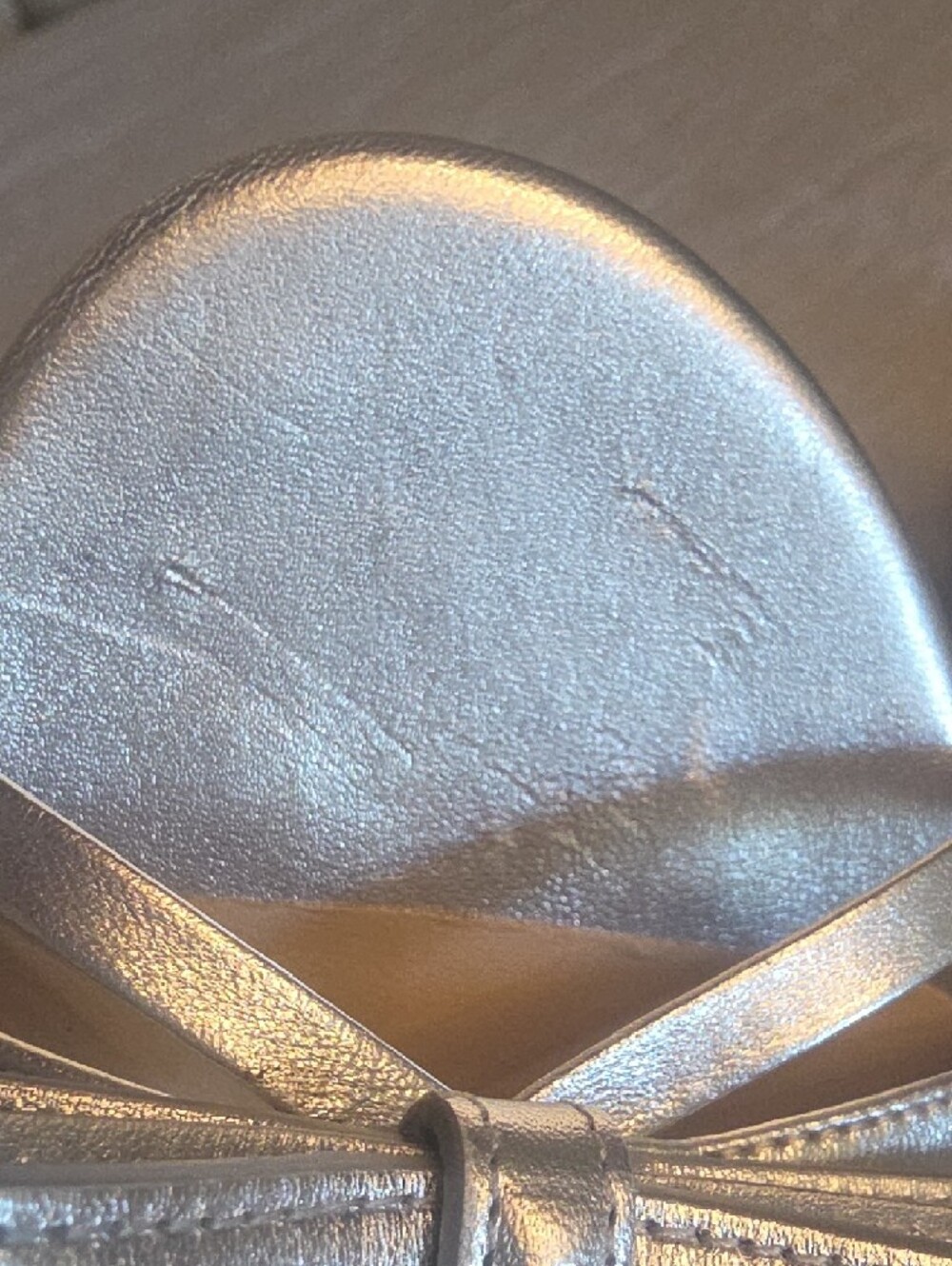 Stuart Weitzman Felicity Slide Metallic Silver Knot-Front Kitten Heel Mules 8 - Picture 11 of 16